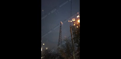 Pożar rosyjskiej wieży radiowo-telewizyjnej! Żar i iskry runęły na Moskwę