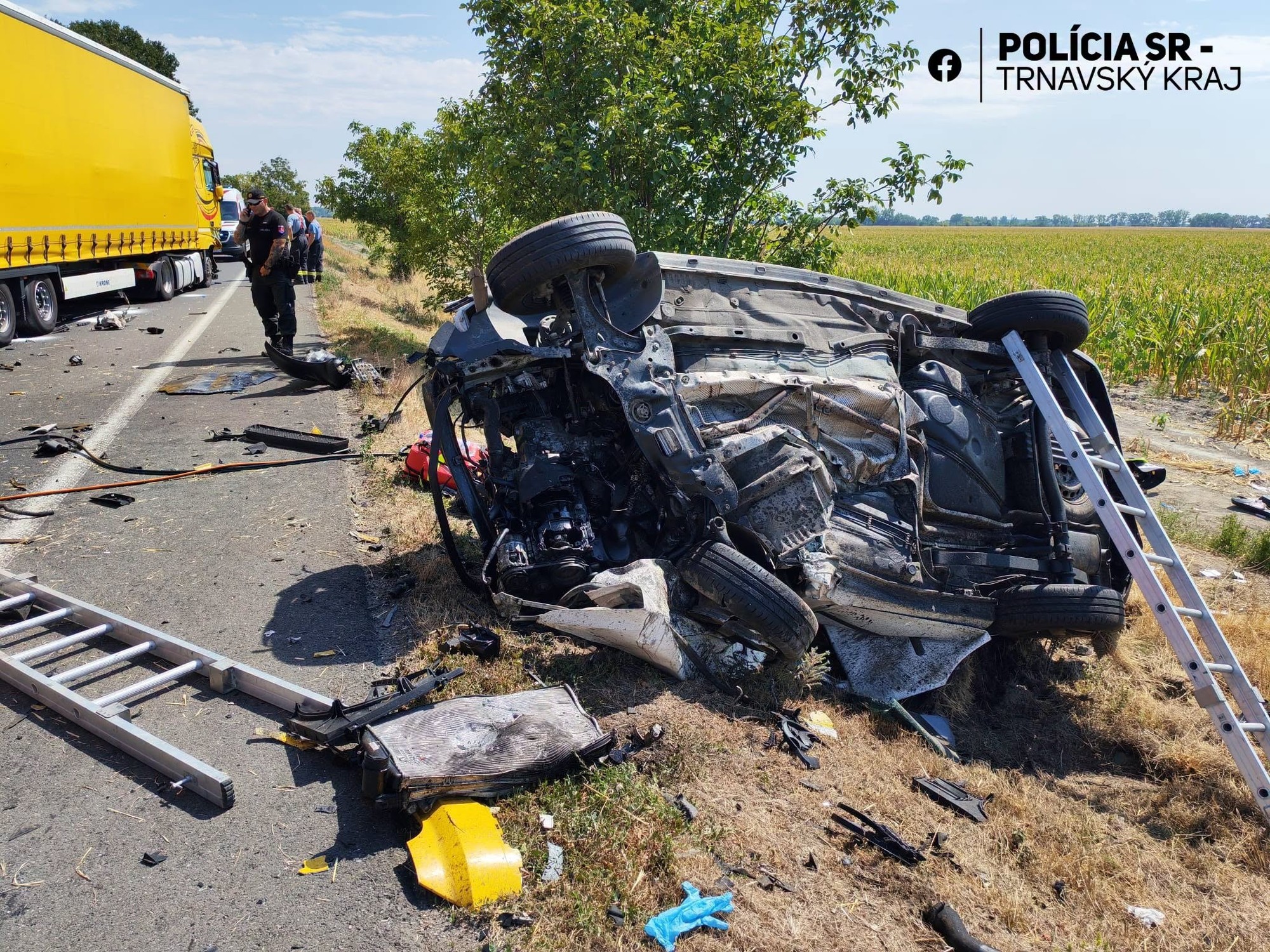 Polícia vyšetruje tragickú dopravnú nehodu v okrese Dunajská Streda.