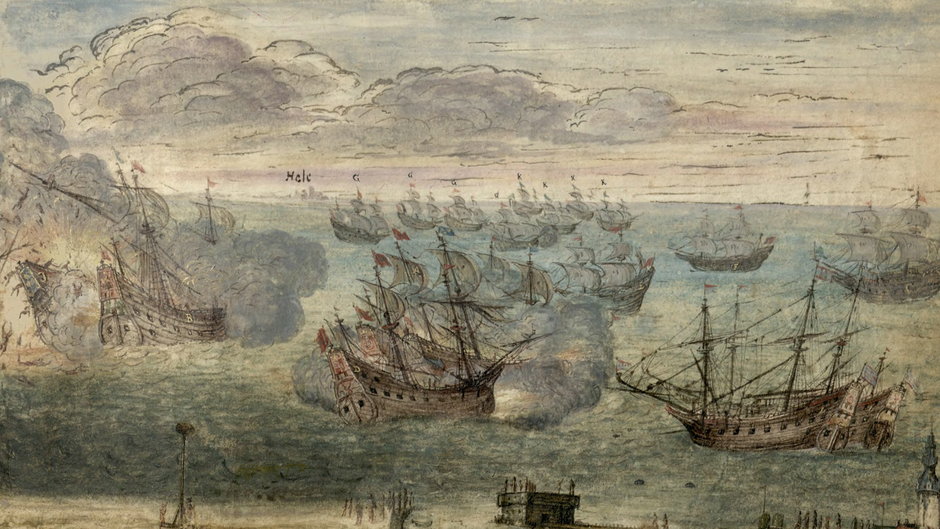 Bitwa pod Oliwą (1627) ze sztambucha Heinricha Böhme (1638)