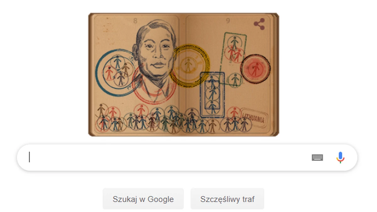 Chiune Sugihara. Japoński Schindler w Google Doodle