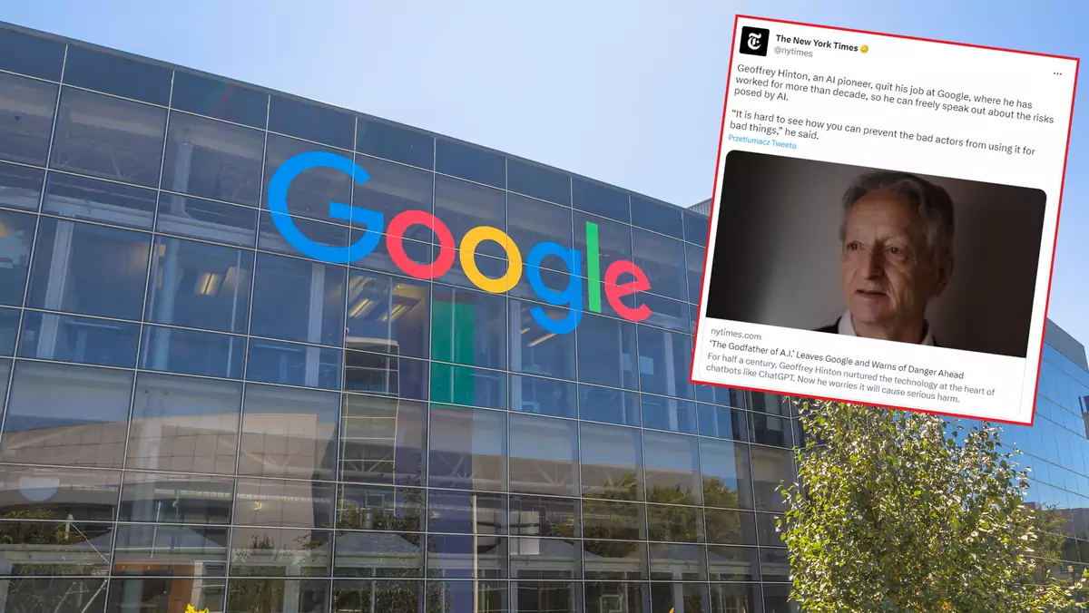 Geoffrey Hinton, ojciec chrzestny AI, odchodzi z Google