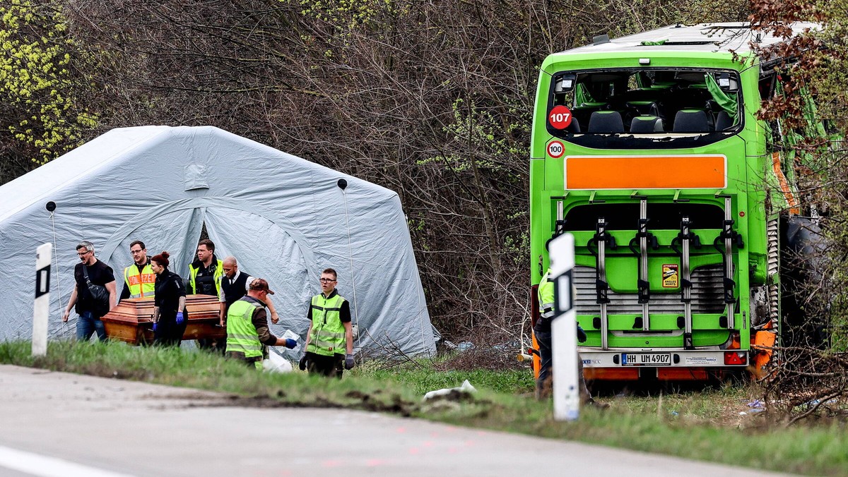 Wypadek Flixbusa w pobliżu Lipska. Wśród ofiar jest Polka