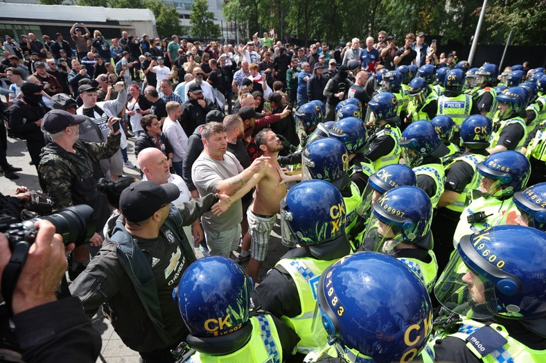 Protestas en Mánchester