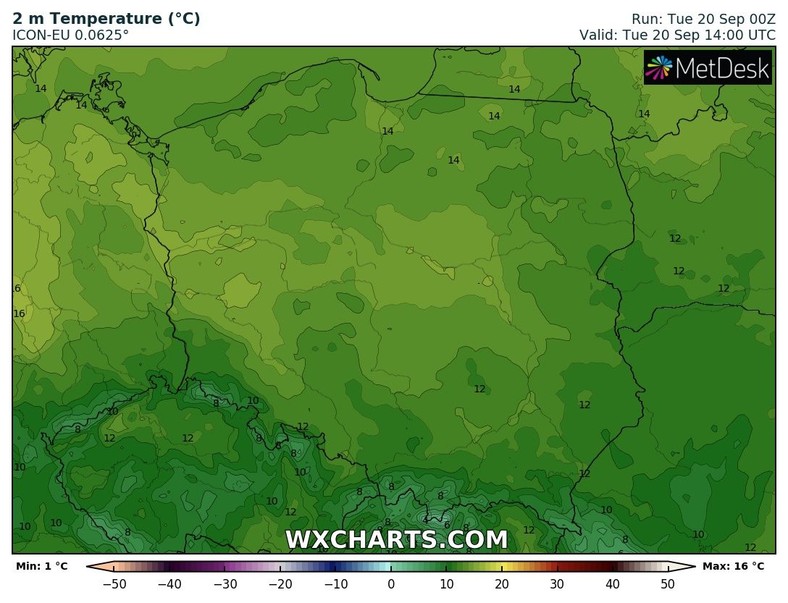 Temperatura nie wszędzie przekroczy 10 st. C