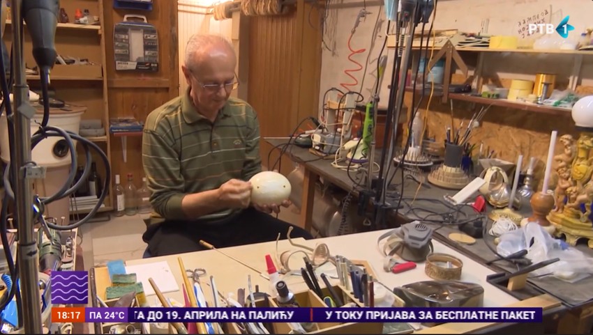 Božidar Stanišić, rezbarenje jaja