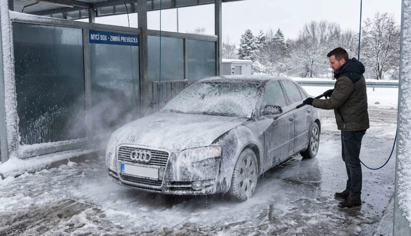 S klesajúcou teplotou je čoraz ťažšie nájsť otvorenú autoumyváreň.