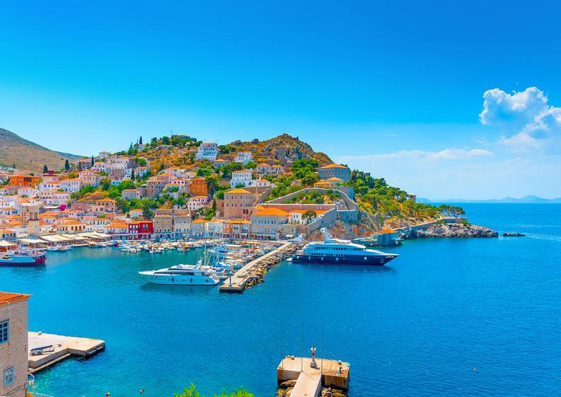 No se permiten automóviles en la isla griega de Hydra.Shutterstock/imagIN.gr Fotografía