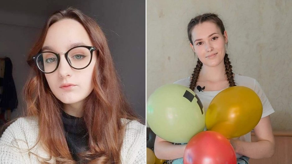 Elina i Polina, uczennice z Ukrainy