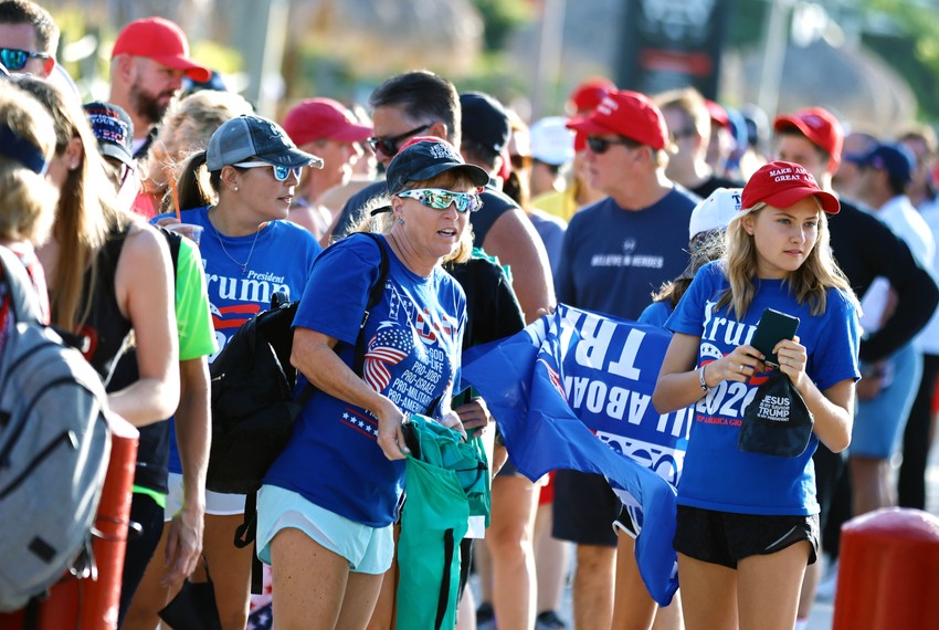 Trampov reli u Tampi, Florida, 29. oktobra