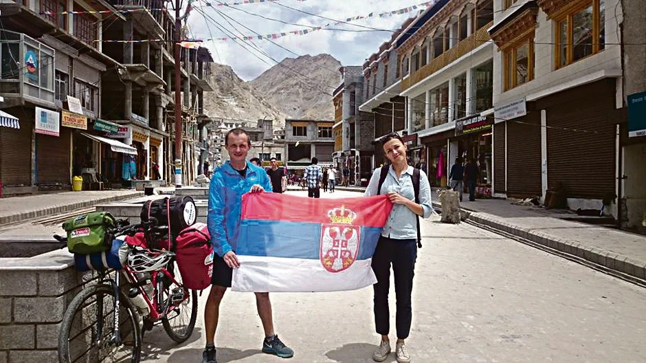 Dragan i Barbara iz Pančeva u Indiji ispod Himalaja