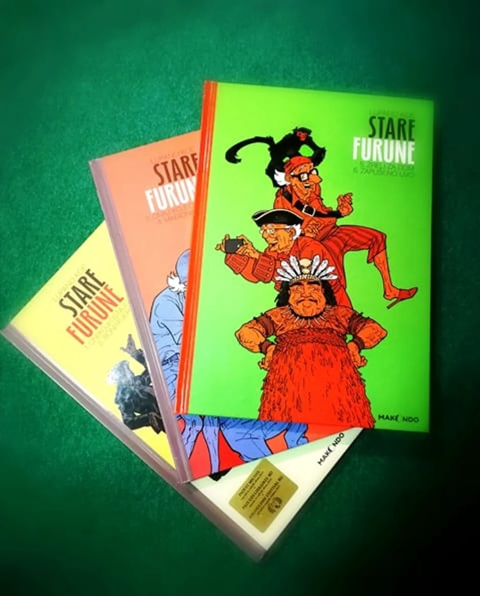 Stare furune integrali 1-8 Scenario: Vilfrid LupanoCrtež: Pol Koe Broj strana: 232+112+112 Format: 215 x 303 mm Povez: Tvrdi Kolor Izdavač: Makondo