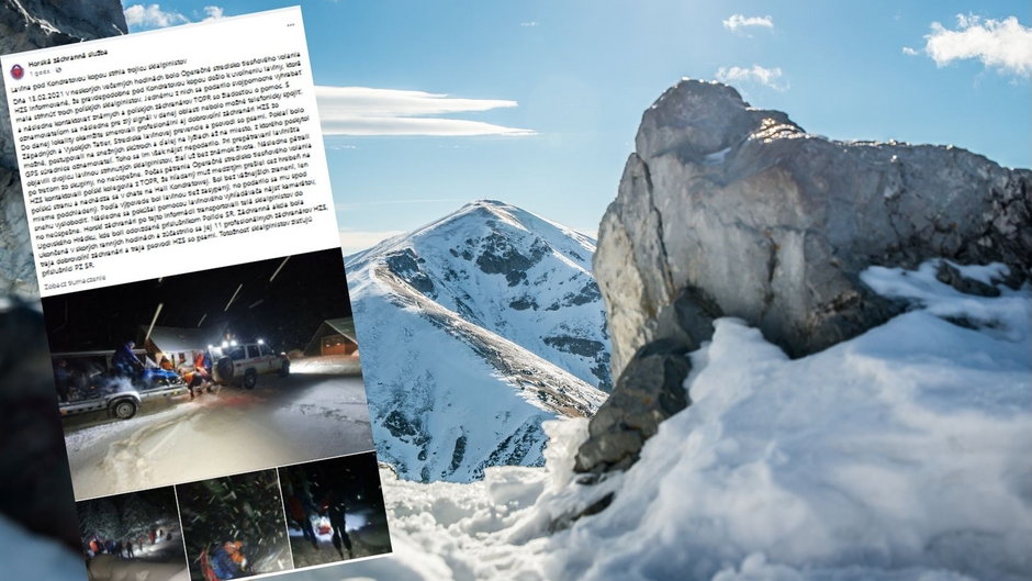 Tragedia w Tatrach. Nie żyje dwóch skialpinistów porwanych przez lawinę 