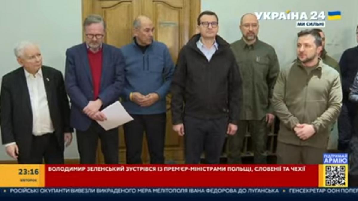 Spotkanie premierów z włądzami Ukrainy w Kijowie