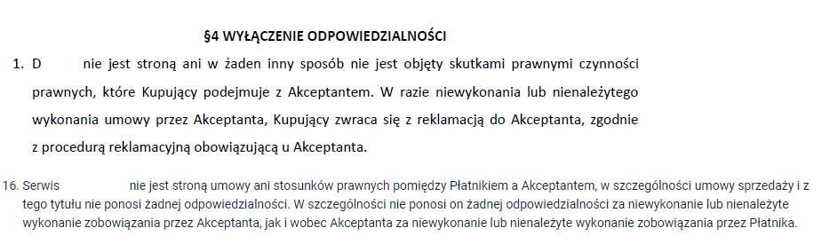 Odpowiedzialność bramek płatności