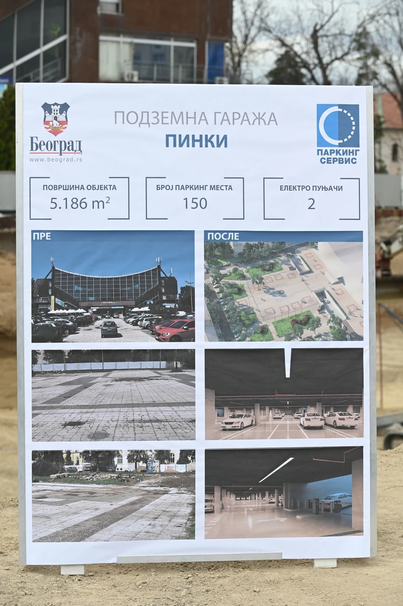 Pinki - podzemna garaža