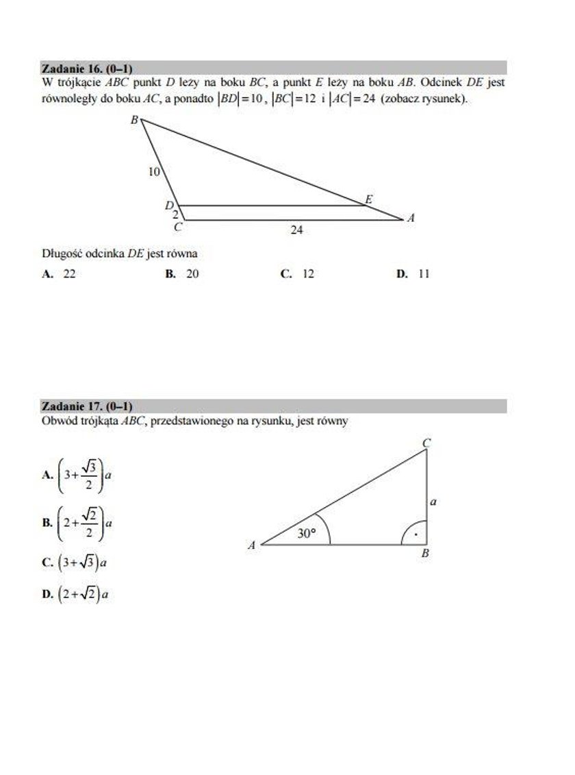 arkusze matematyka