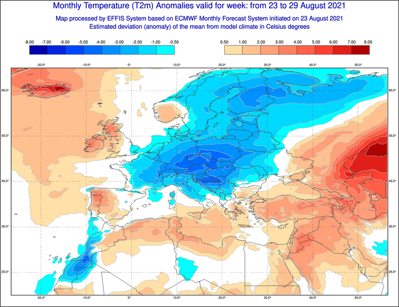 To będzie chłodny tydzień w większości Europy