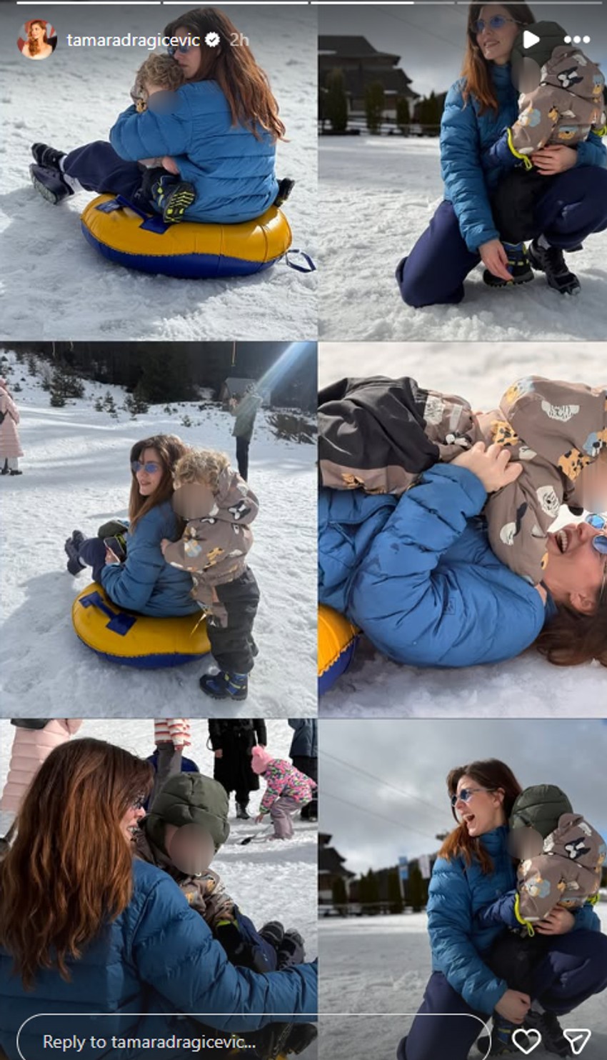 Tamara Dragičević sa sinom
