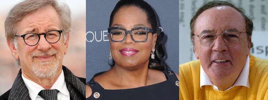 Stevel Spielberg, Oprah Winfrey, James Patterson