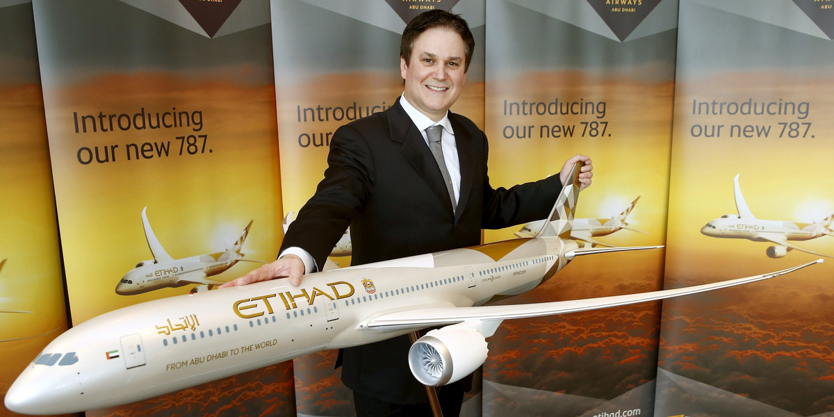 Etihad linie, szef, Peter Baumgartner