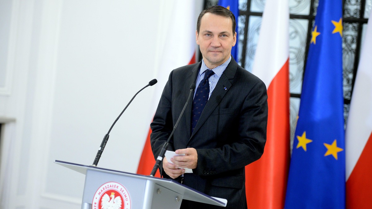 Marszałek Sejmu Radosław Sikorski