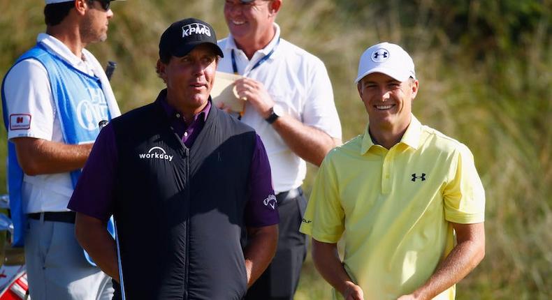 In 2018, Phil Mickelson is going to have to share the champions' locker area with Jordan Spieth.