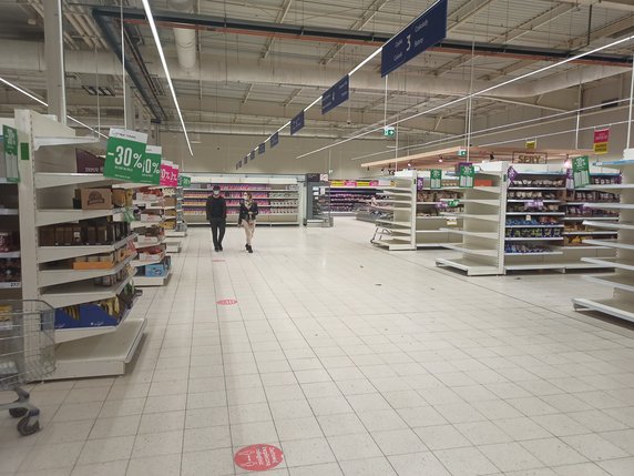 Ostatnie dni Tesco przy ul. Kapelanka w Krakowie