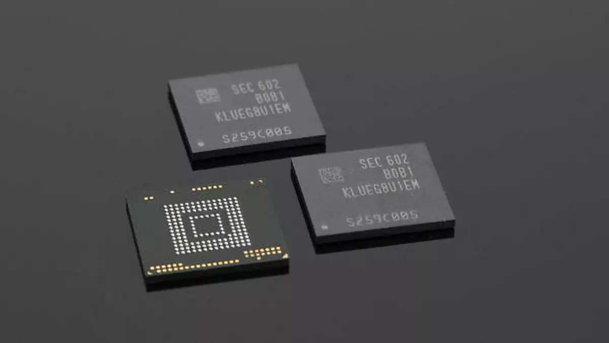 Samsung uruchamia masową produkcję kości flash 256 GB dla smartfonów