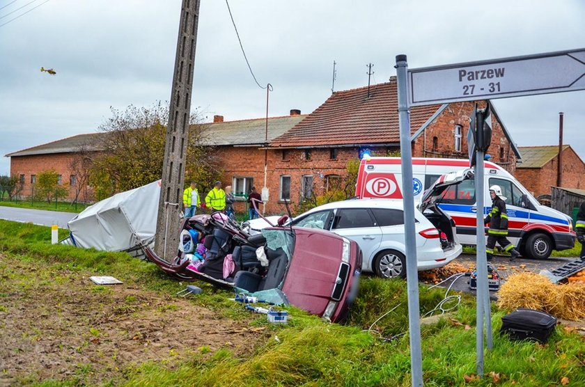 Tragiczny wypadek w Parzewie pod Jarocinem