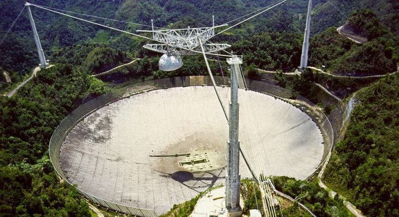 The Arecibo Radio Telescope began collecting data for SETI in 1999.