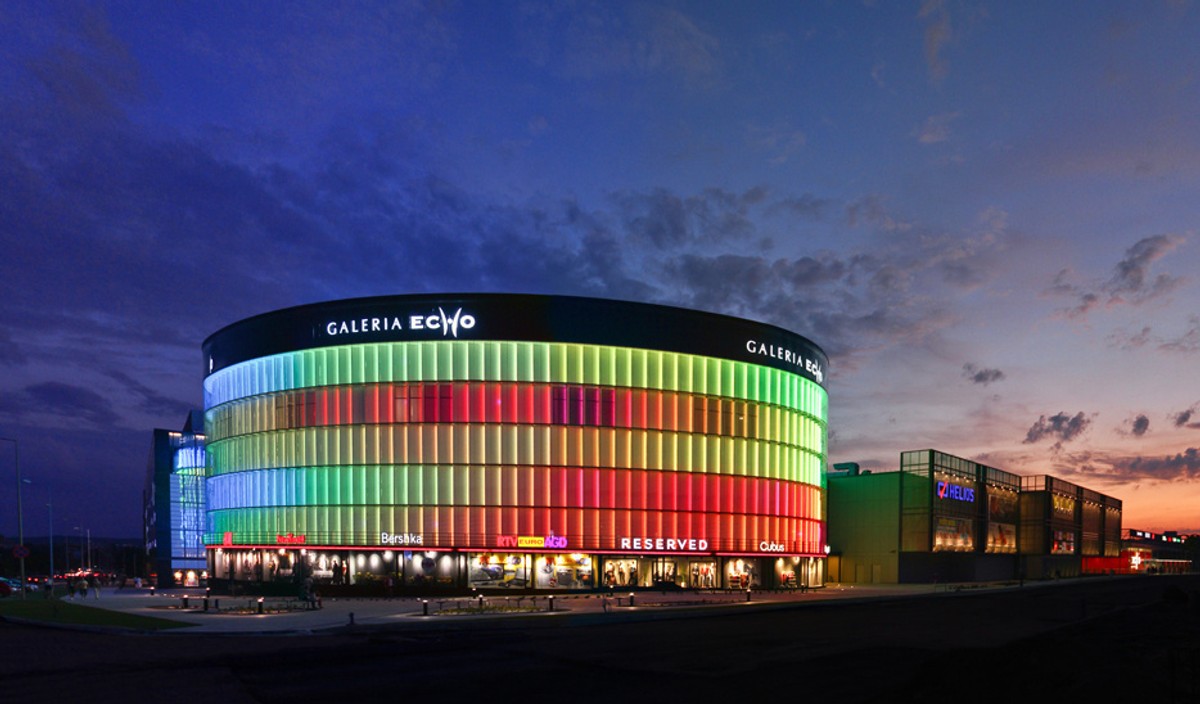 9. Galeria Echo – Kielce Galeria ma 70 tys. m kw. powierzchni handlowej, na której mieści ponad 300 sklepów