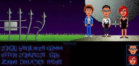 Screen z gry "Maniac Mansion Deluxe"