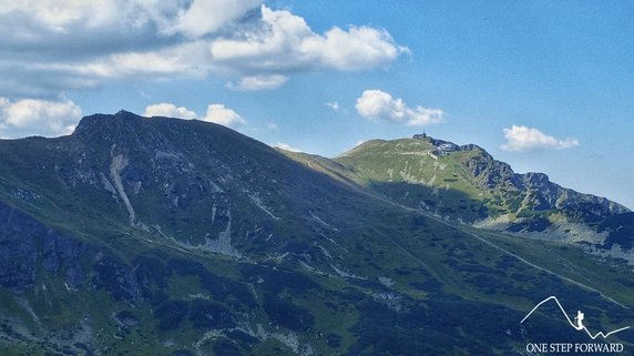 Rzut oka na Beskid (po lewej) oraz Kasprowy Wierch