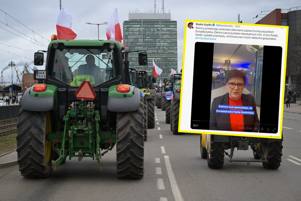 Szydło o proteście rolników. "Trzeba wspierać"