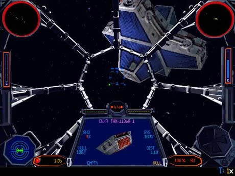 X-Wing oraz TIE Fighter” (kosmiczne symulatory, 1993 / 1994, LucasArts)