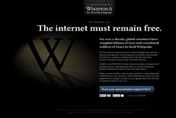 Wikipedia zostanie wyłączona. W proteście przeciwko cenzurze internetu