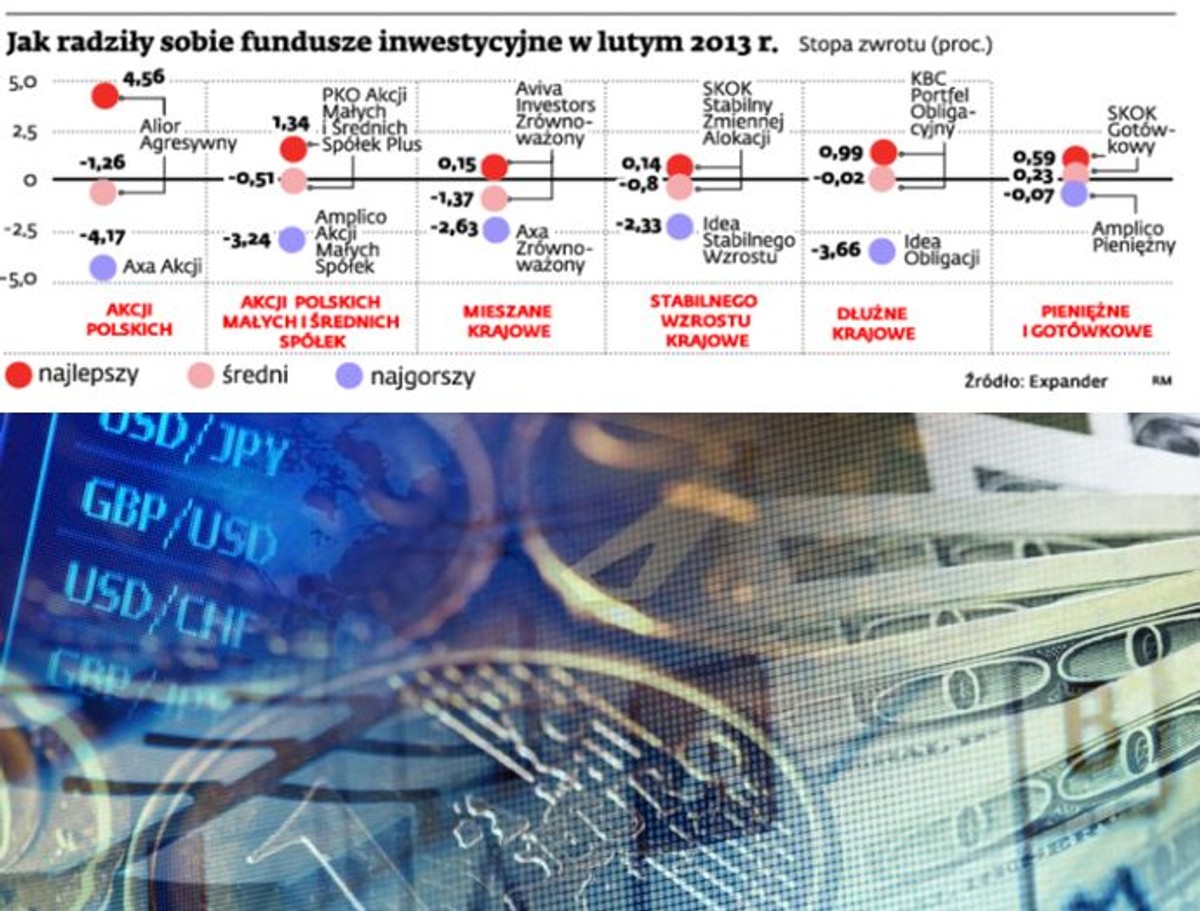 Jak radziły sobie fundusze inwestycyjne w lutym 2013 r.
