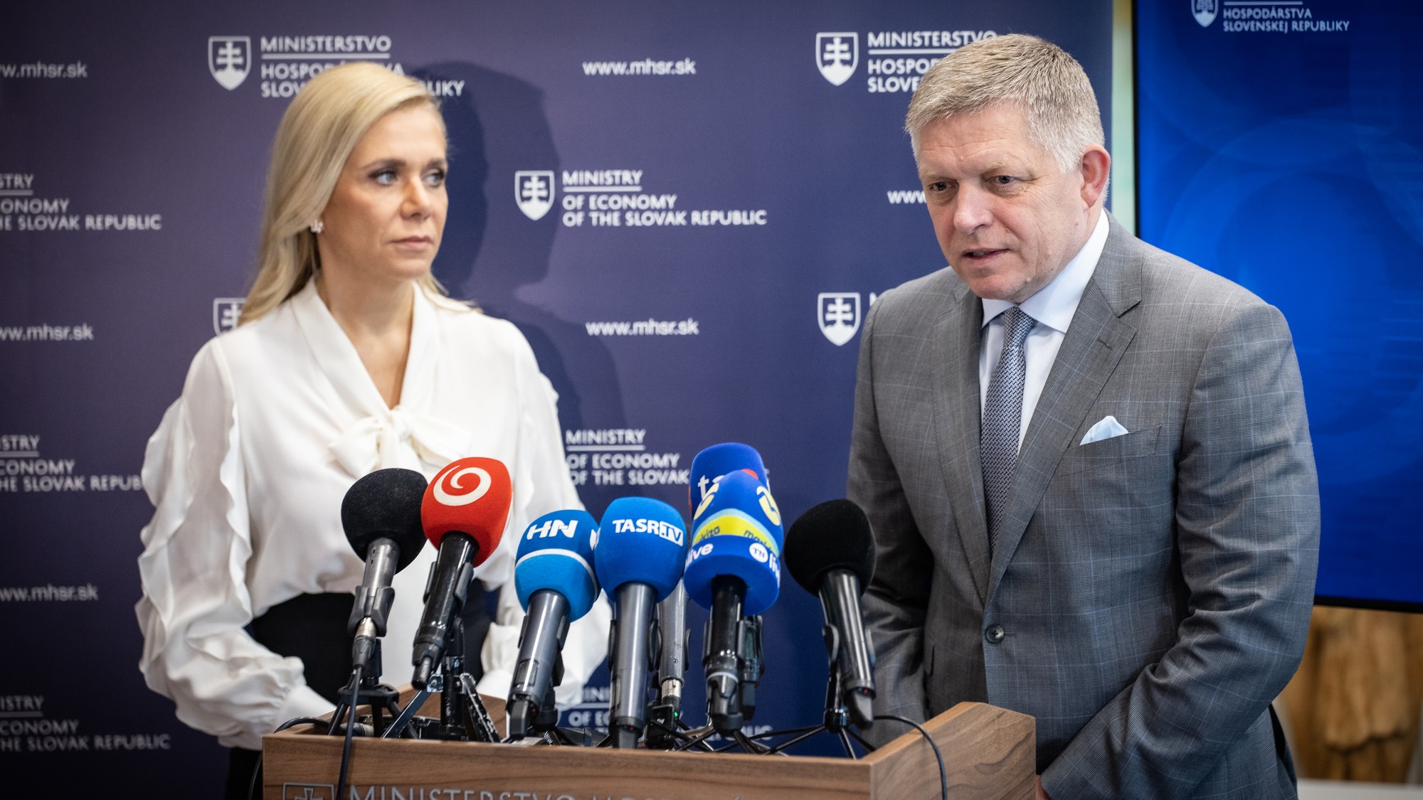 Robert Fico na Ministerstve hospodárstva SR