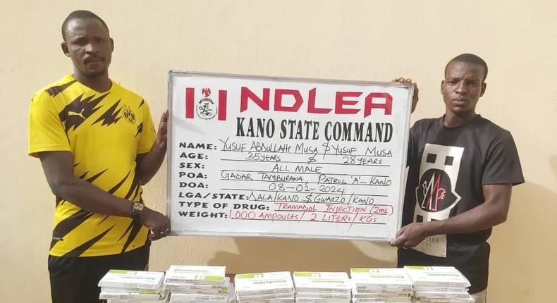 Some suspected drug traffickers intercepted by the NDLEA operatives during the raids [NAN]