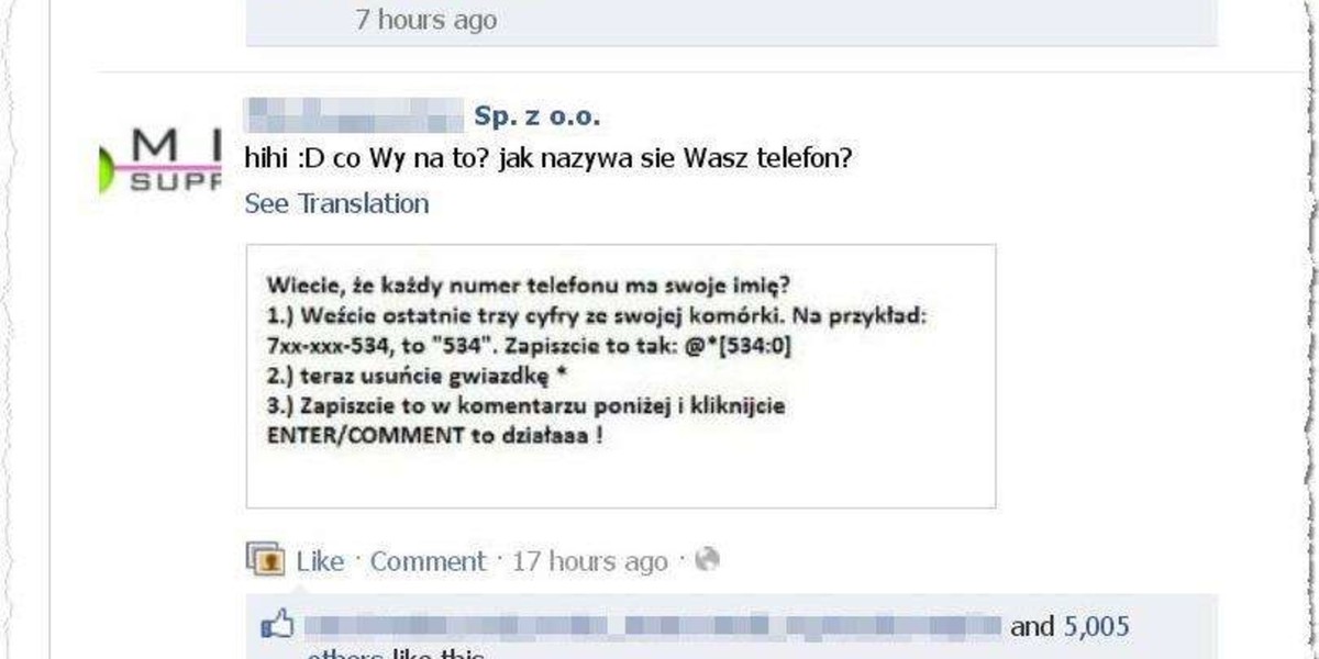 Oto hit Facebooka. Telefony mają imiona!