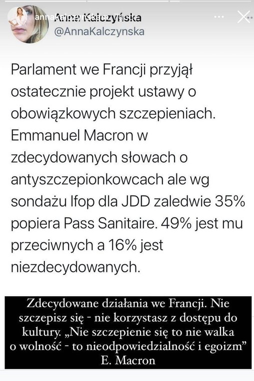 Anna Kalczyńska o szczepieniach przeciw COVID-19