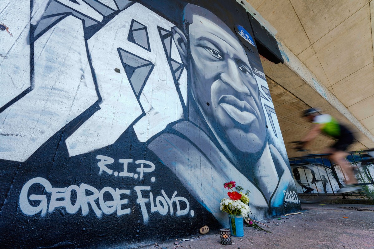 George Floyd mural in Germany