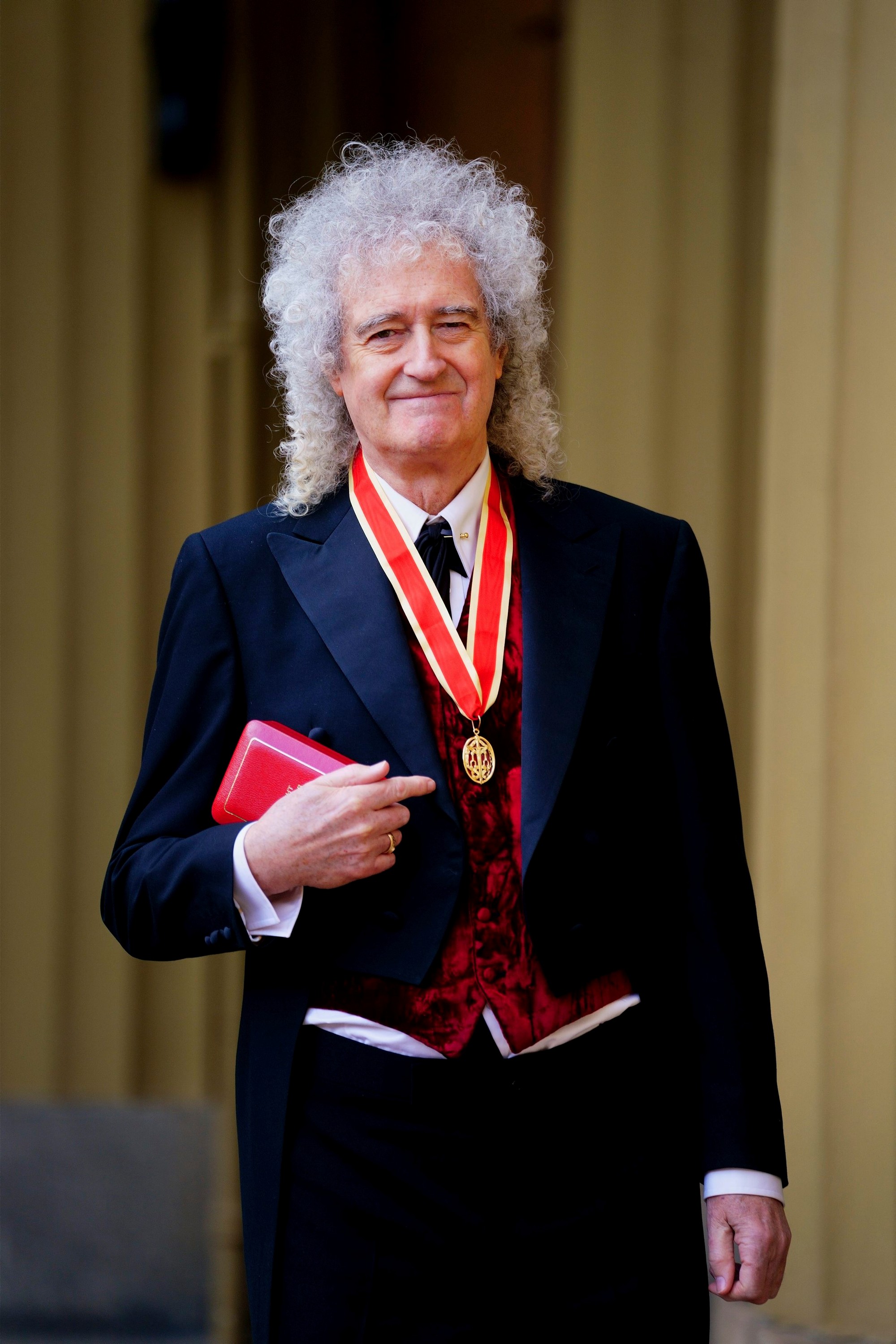 Britský hudobník Brian May.