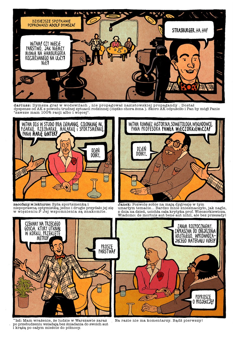 II miejsce - "PoPo Show" - scenariusz i rysunek Jacek Frąś