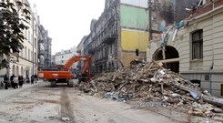Co zostało z kamienicy po wybuchu? ZDJĘCIA z rozbiórki zawalonego budynku