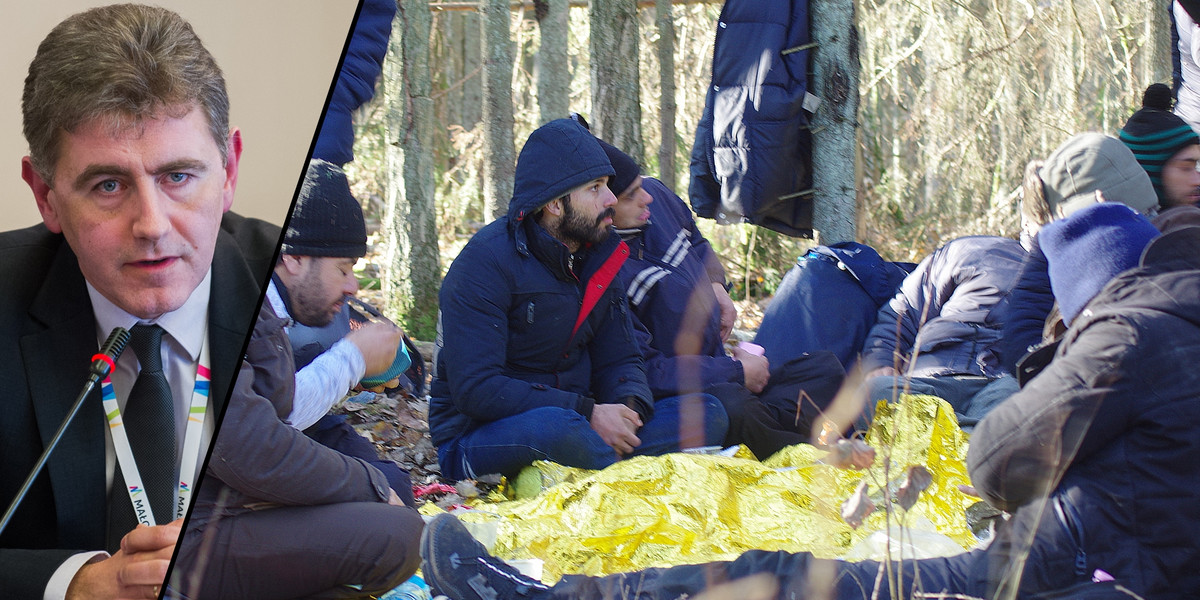 Były wojewoda podlaski Maciej Żywno bierze udział w akcjach humanitarnych na granicy. 