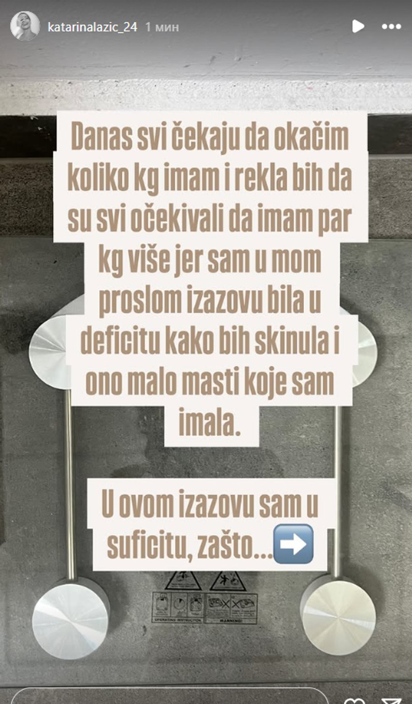 Kaća Lazić o kilaži