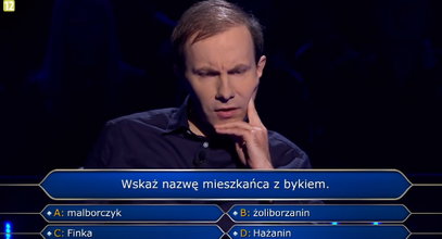 "Milionerzy" - Tomasz szedł jak burza, ale poległ na pytaniu o byka