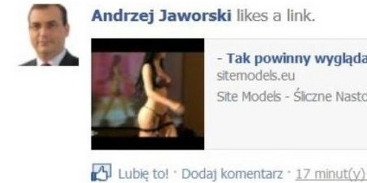 Andrzej Jaworski wpis na Facebook