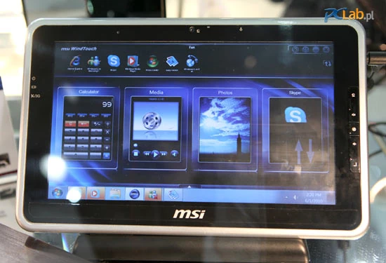 Odpowiedź na iPada w wykonaniu MSI – Wind Pad. W środku Atom i 10-calowy ekran